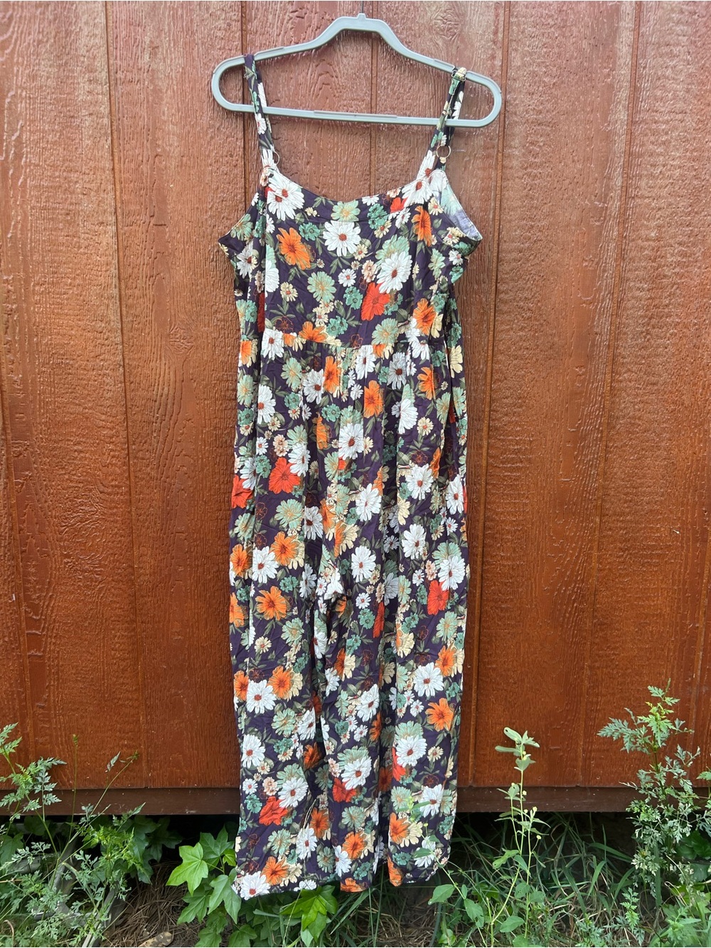 Natural Life Patti Floral Wide-Leg Jumpsuit Boho Size XL - Picture 5 of 8